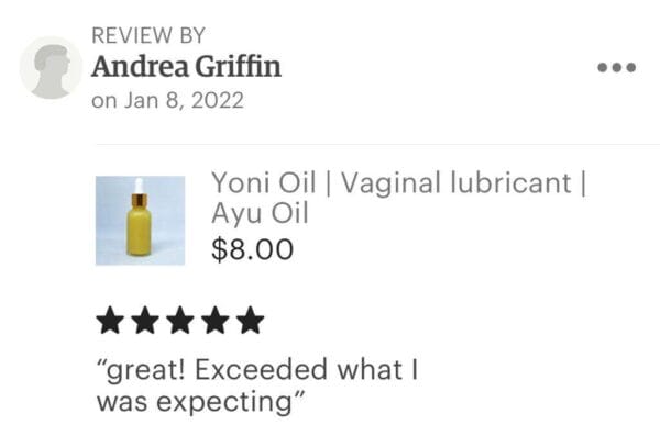 Ayu Oil | Yoni Lubricant | Yoni Oil - Image 12